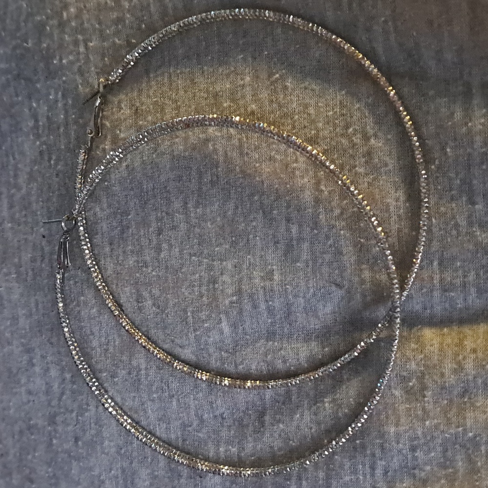 Silver Hoops
